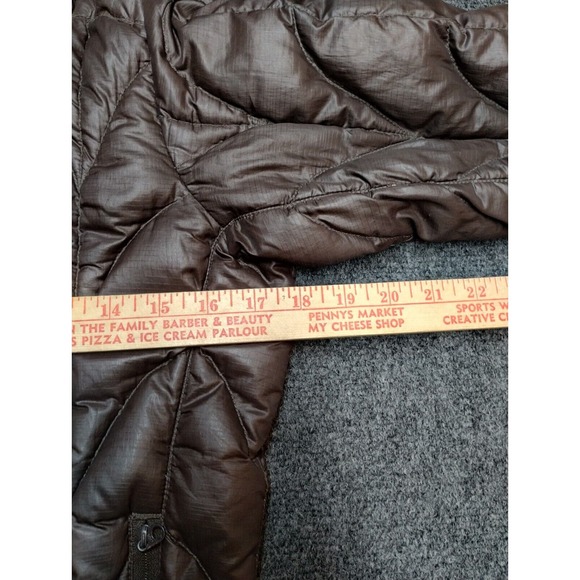 Outoor Research Down Feather Long Quilted Puffer Parka Women Small Brown Jacket - Picture 8 of 13